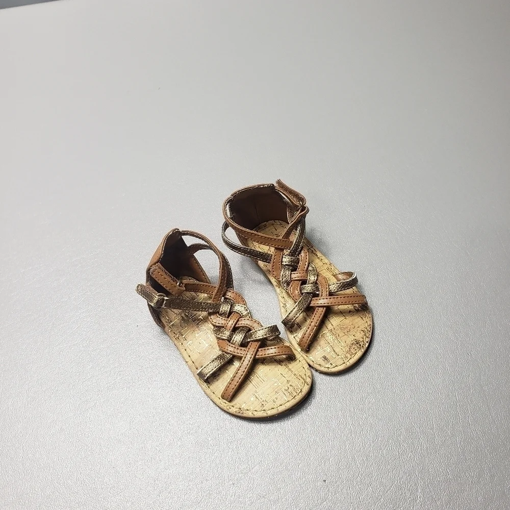 koala kids baby girls brown sandals size 5